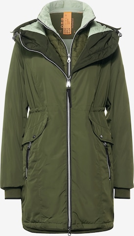 STREET ONE Winter Parka in Green: front