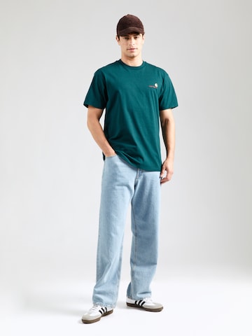 Carhartt WIP - Camiseta 'American Script' en verde