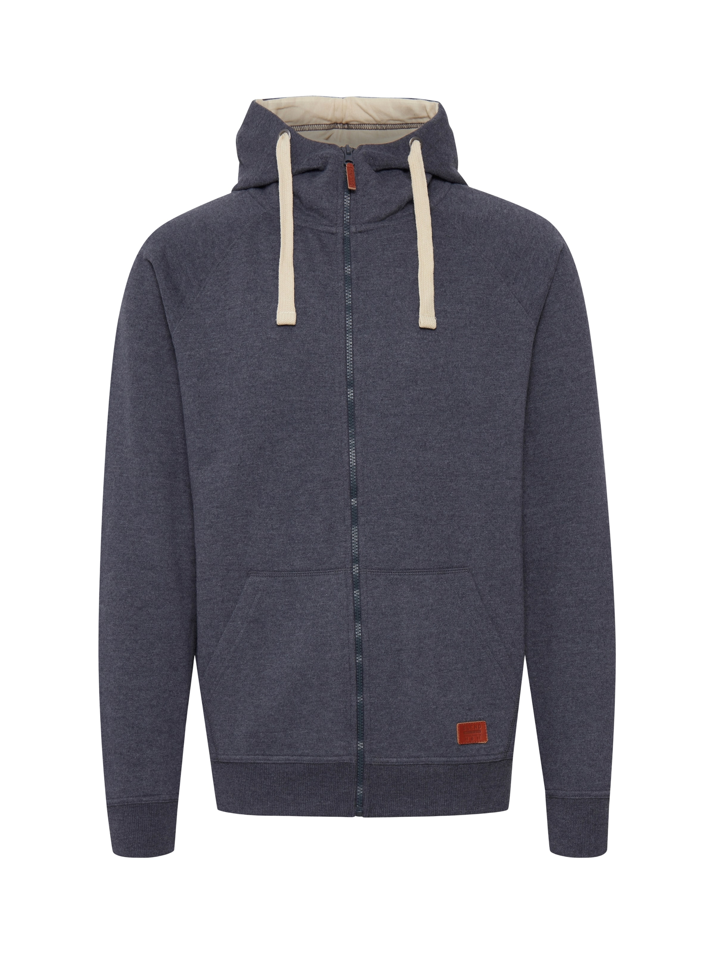 BLEND Sweat jacket 'Speedy' in Blue: front