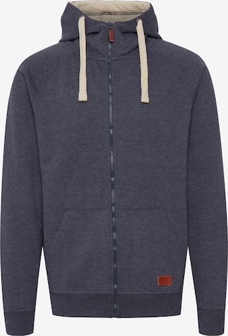 BLEND Sweat jacket 'Speedy' in Blue: front