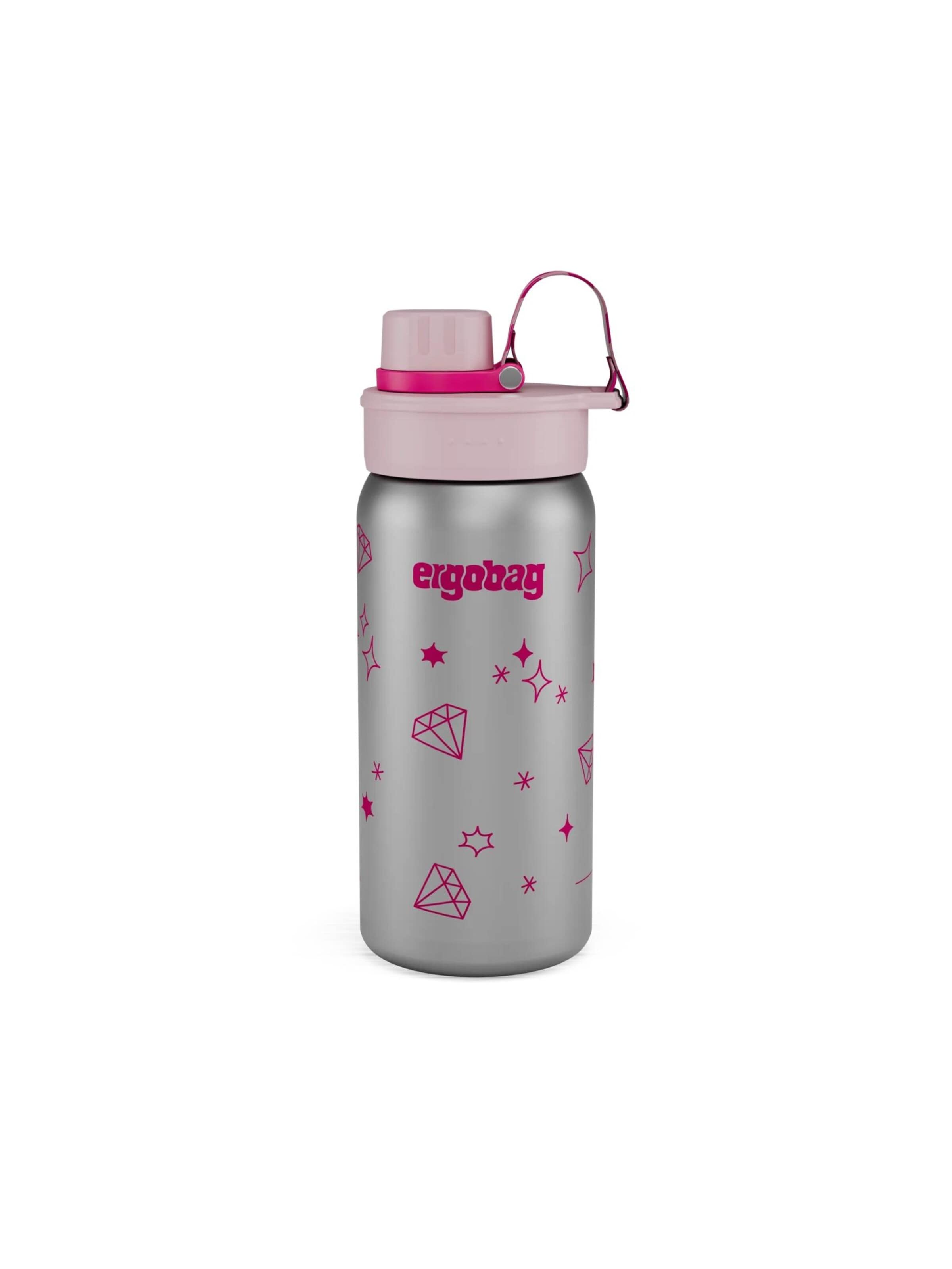 ergobag Drinking Bottle 'Trinkflasche Edelstahl Trinkflasche' in Pink: front