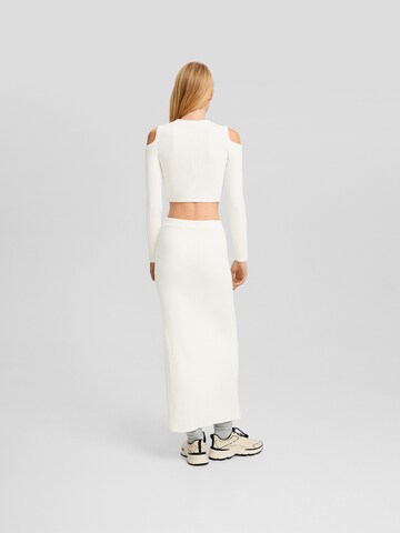 Bershka Sweater in White