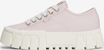 Tommy Jeans Ниски маратонки в розово: отпред