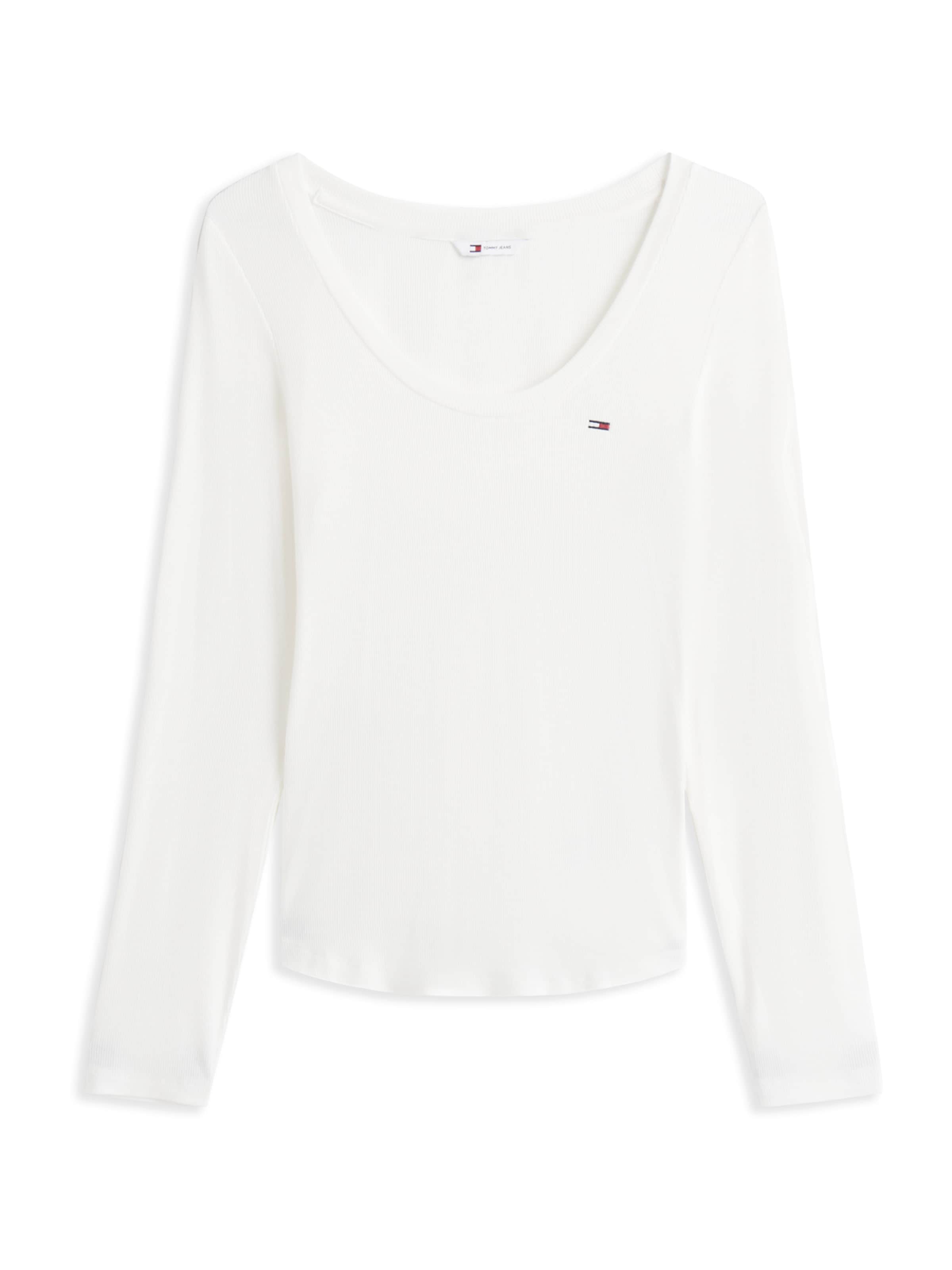 Tommy Jeans Μπλουζάκι 'ESSENTIAL' σε λευκό: μπροστά