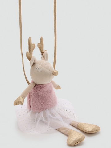 MANGO KIDS Torba 'REINDEER' | roza barva