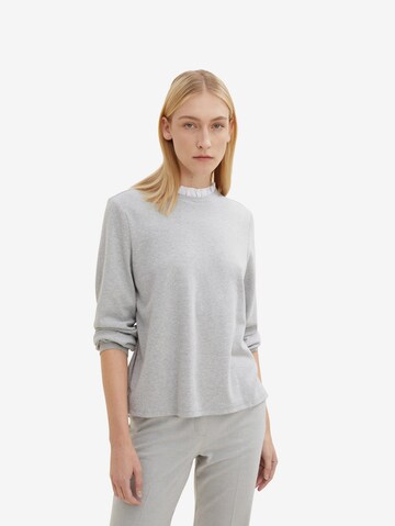 TOM TAILOR Sweatshirt in Grau