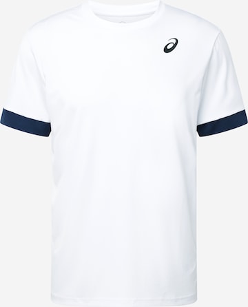 Tricou funcțional de la ASICS pe alb: față