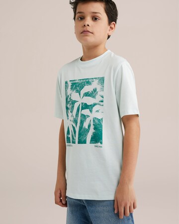 T-Shirt WE Fashion en vert : devant
