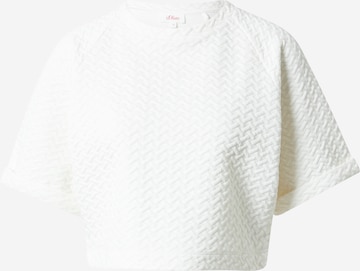 T-shirt s.Oliver en blanc : devant