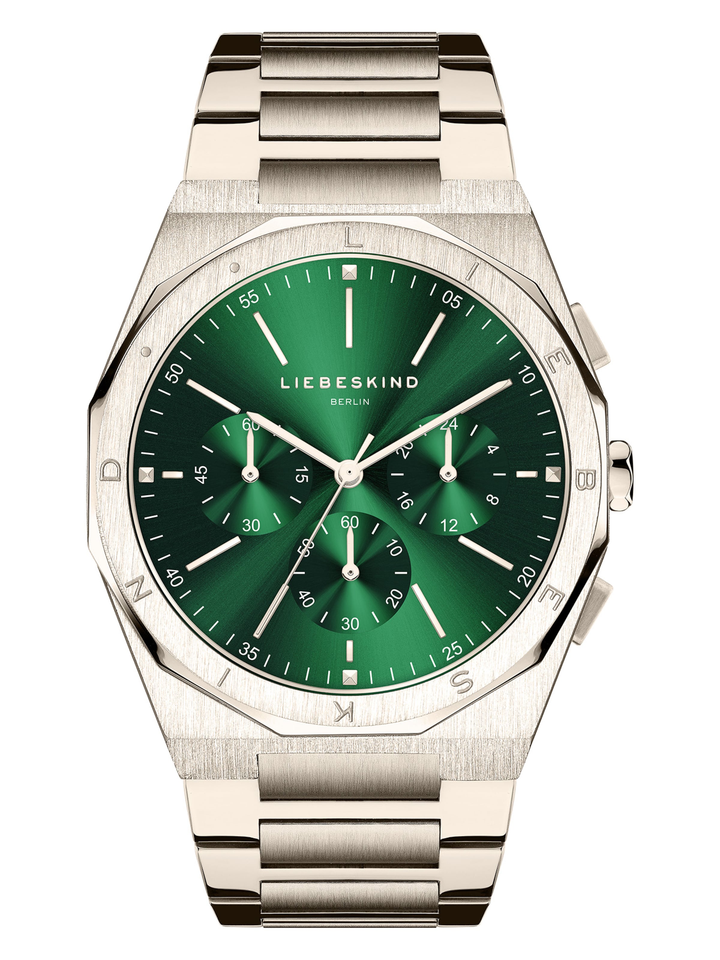 Liebeskind Berlin Analoog horloge in Rose Goud Donkergroen ABOUT YOU