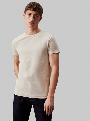 Calvin Klein Shirt in Beige: Vorderseite