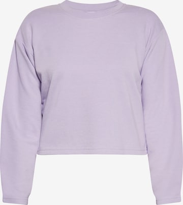 Sweat-shirt swirly en violet : devant