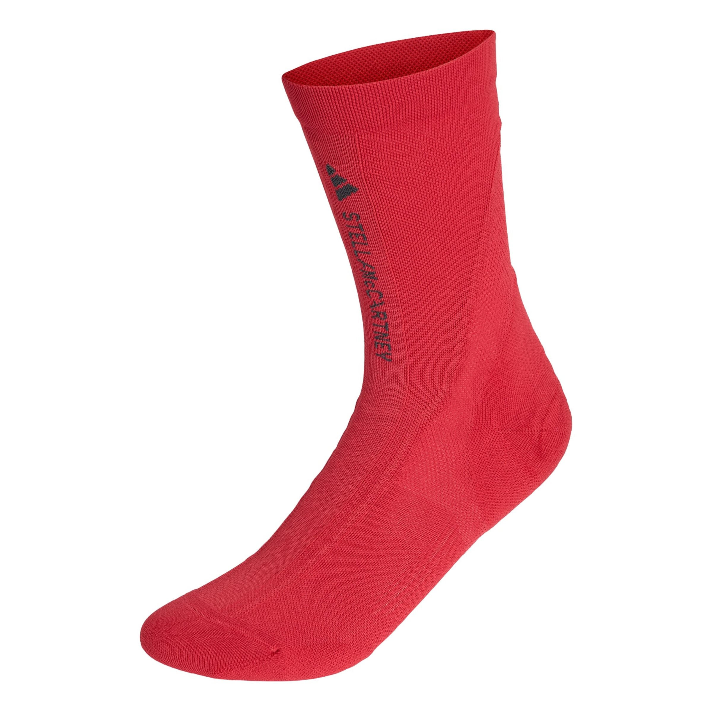 ADIDAS BY STELLA MCCARTNEY - Calcetines deportivos en rojo: frente