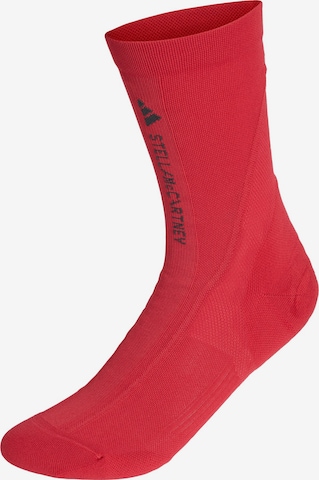 ADIDAS BY STELLA MCCARTNEY - Calcetines deportivos en rojo: frente