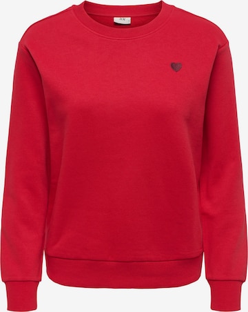 JDY Sweatshirt in Rood: voorkant