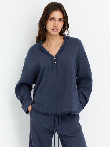 Camicia da donna di Pull&Bear in blu: frontale