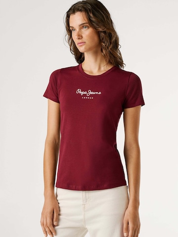 T-shirt 'Virginia' Pepe Jeans en rouge