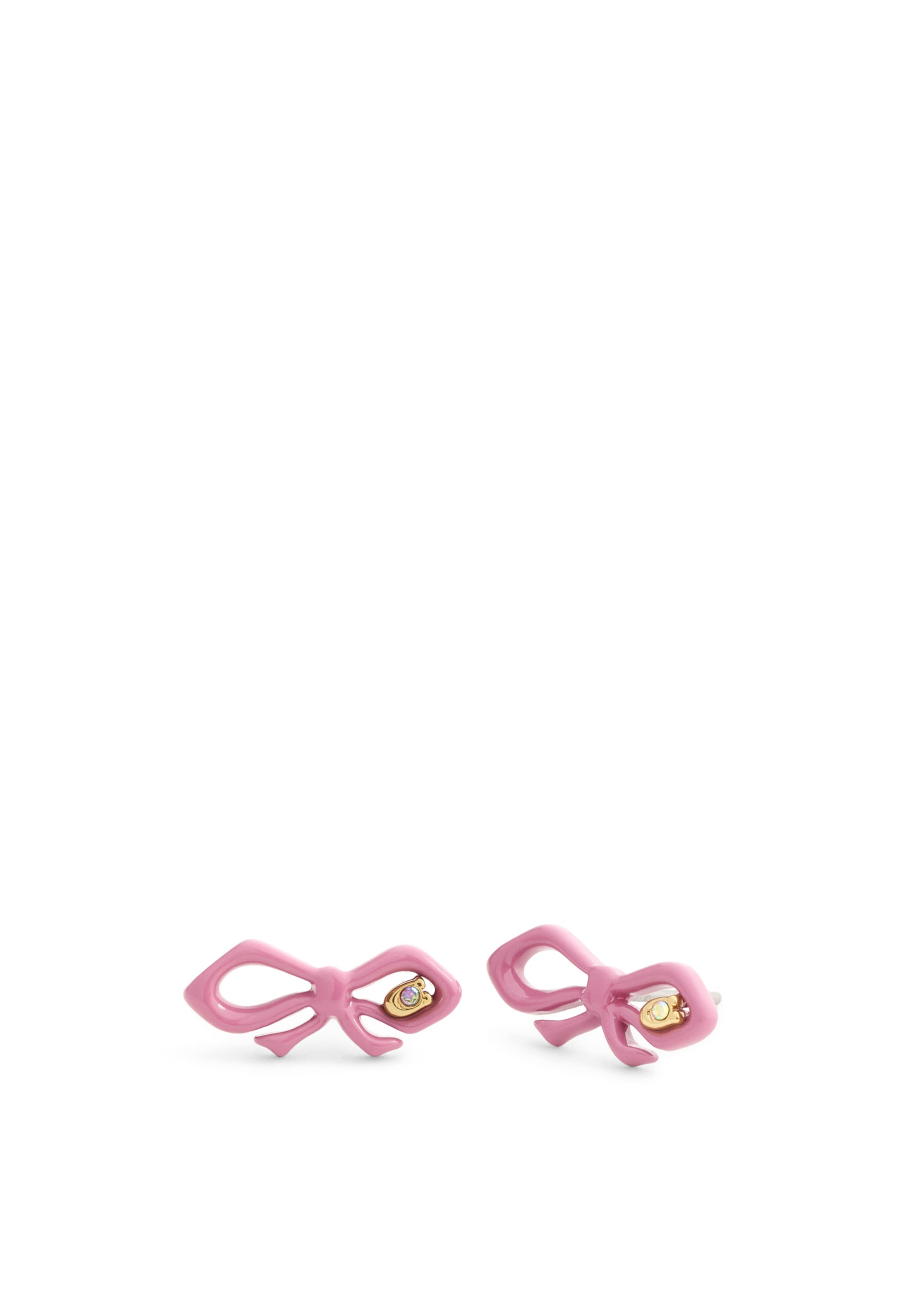 COACH - Pendientes en rosa: frente
