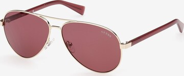 Lunettes de soleil GUESS en rouge : devant