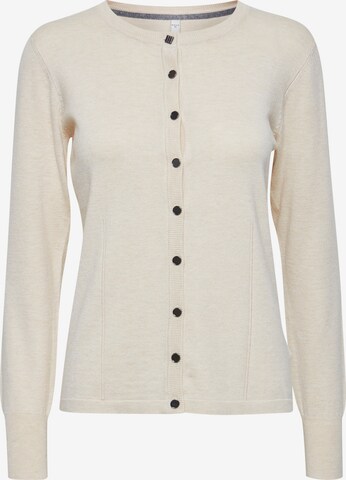 PULZ Jeans Knit Cardigan 'Sara' in White: front