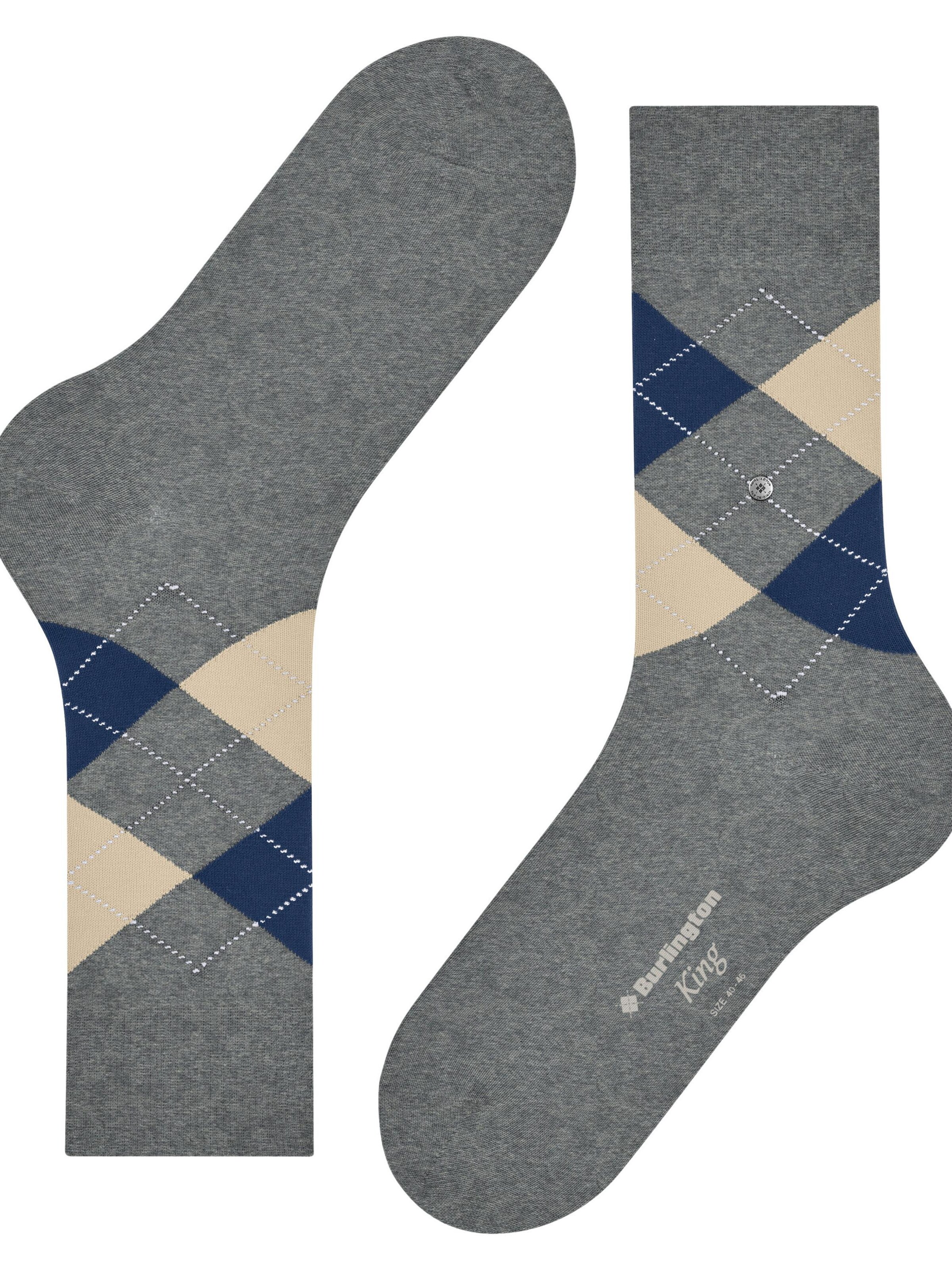 BURLINGTON Socks 'King' in Grey