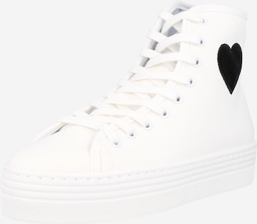 Chiara Ferragni High-Top Sneakers in White: front