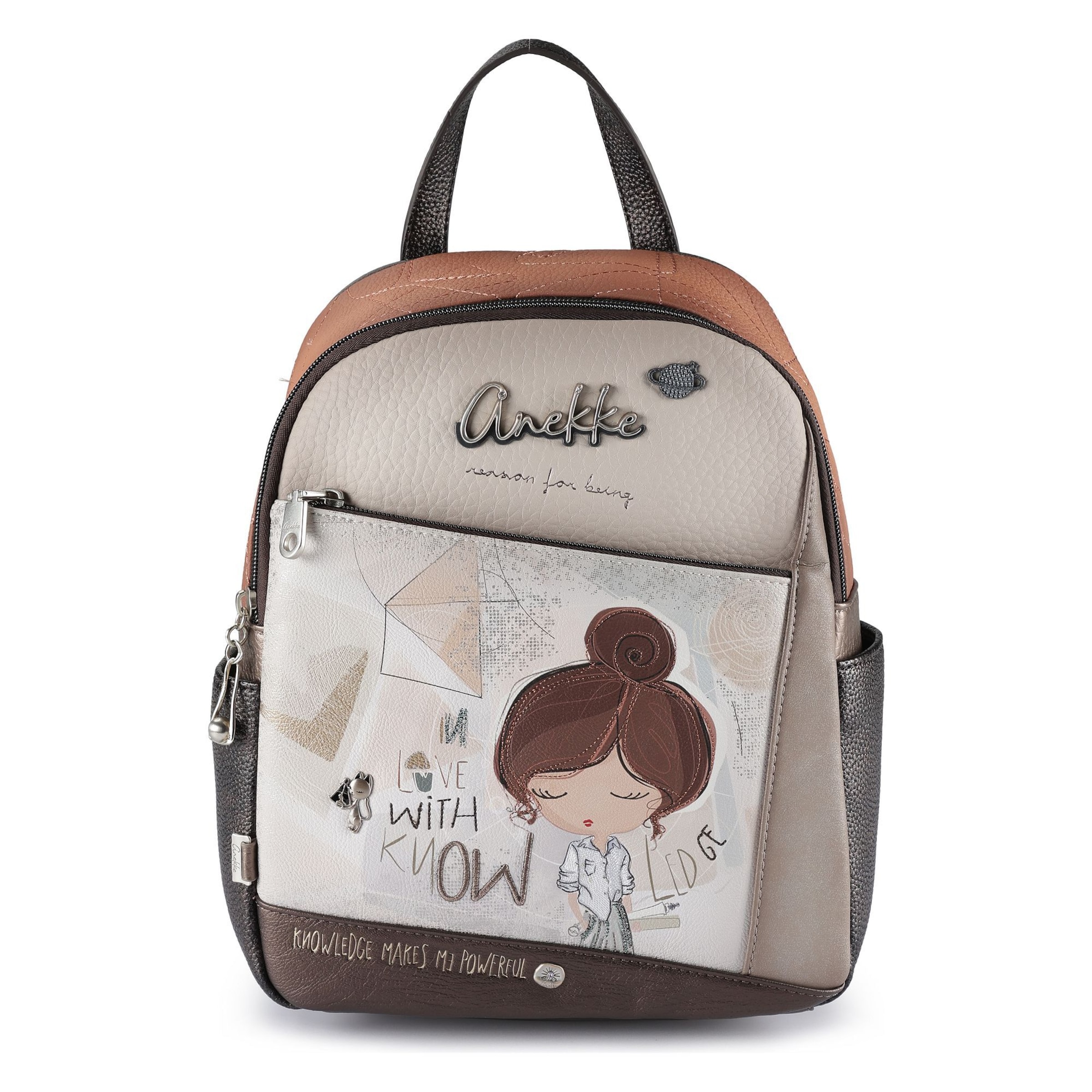 Anekke Backpack 'Sophia City' in Beige: front