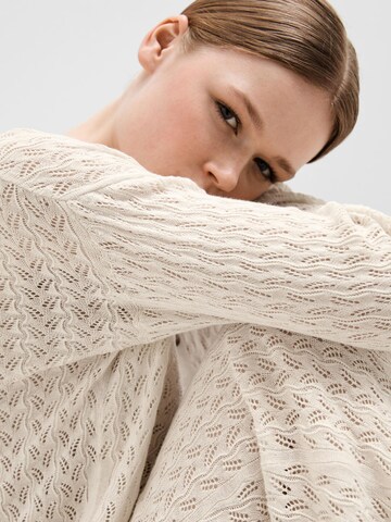 SELECTED FEMME Knit Cardigan in Beige