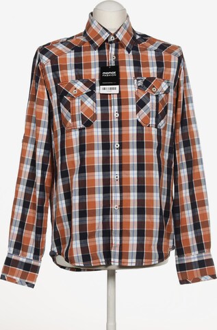 BASEFIELD Button Up Shirt in M in Orange: front