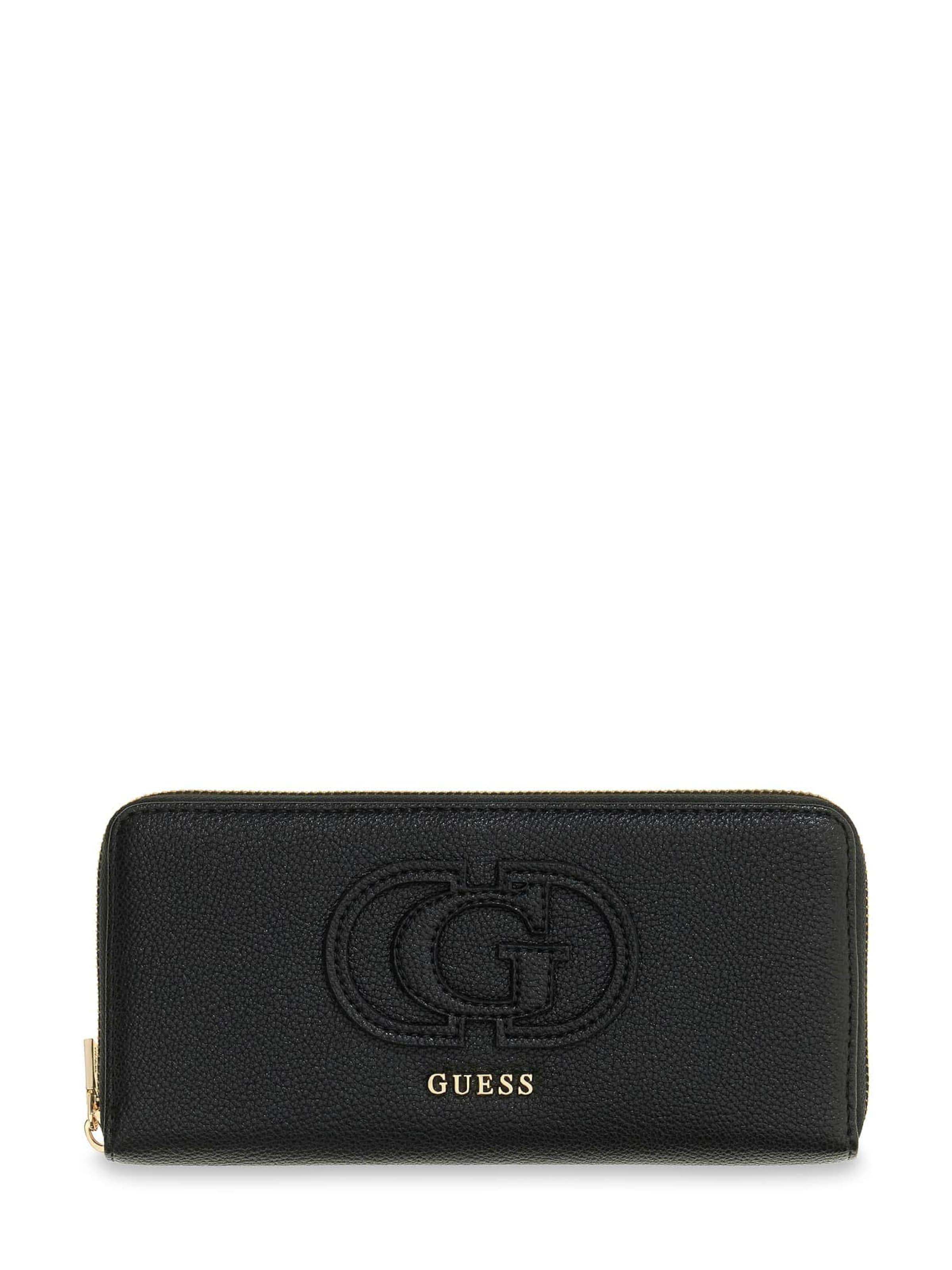 GUESS Wallet 'Isola' in Black: front