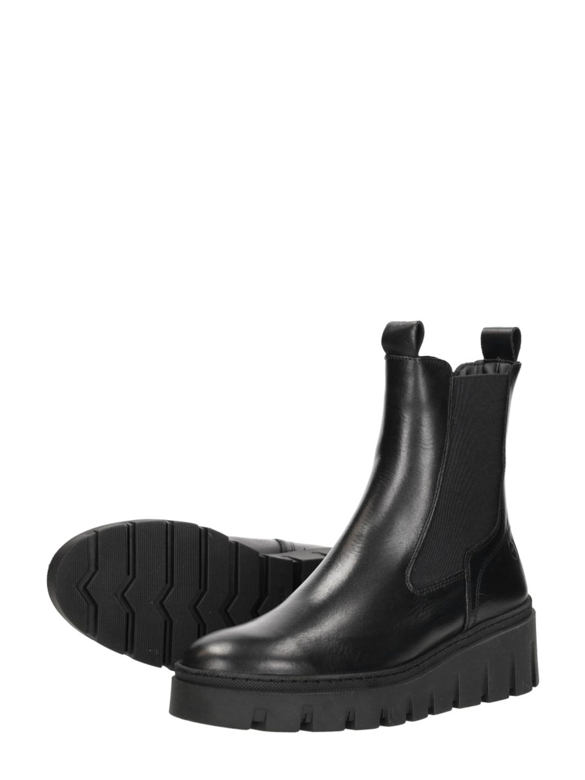 Boots 'Enkellaarsjes Plat' Tamaris en noir