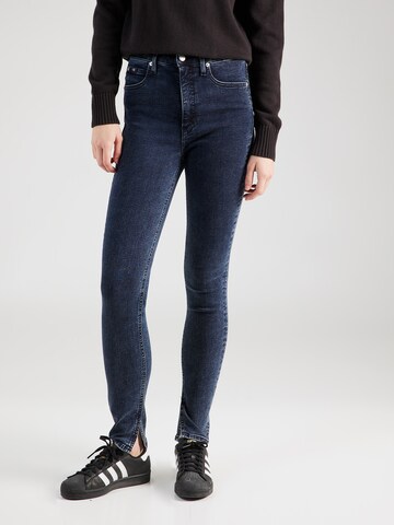 Skinny Jean 'HIGH RISE SKINNY' Calvin Klein Jeans en bleu : devant