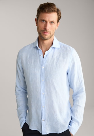 JOOP! Slim fit Overhemd 'Pai' in Blauw: voorkant