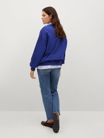 MANGO Sweatshirt 'POLKA' in Blau