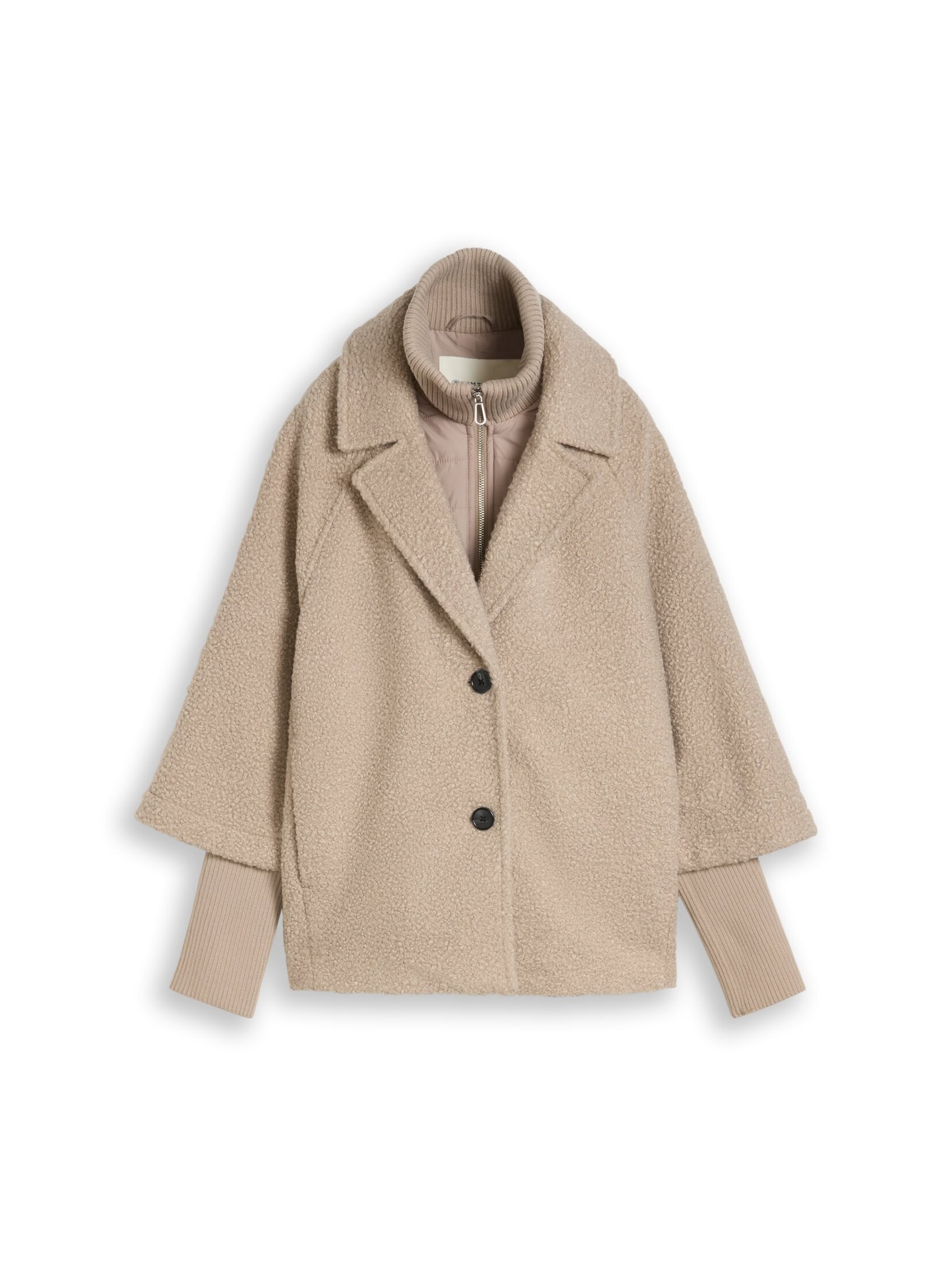 TOM TAILOR Between-season jacket in Beige: front