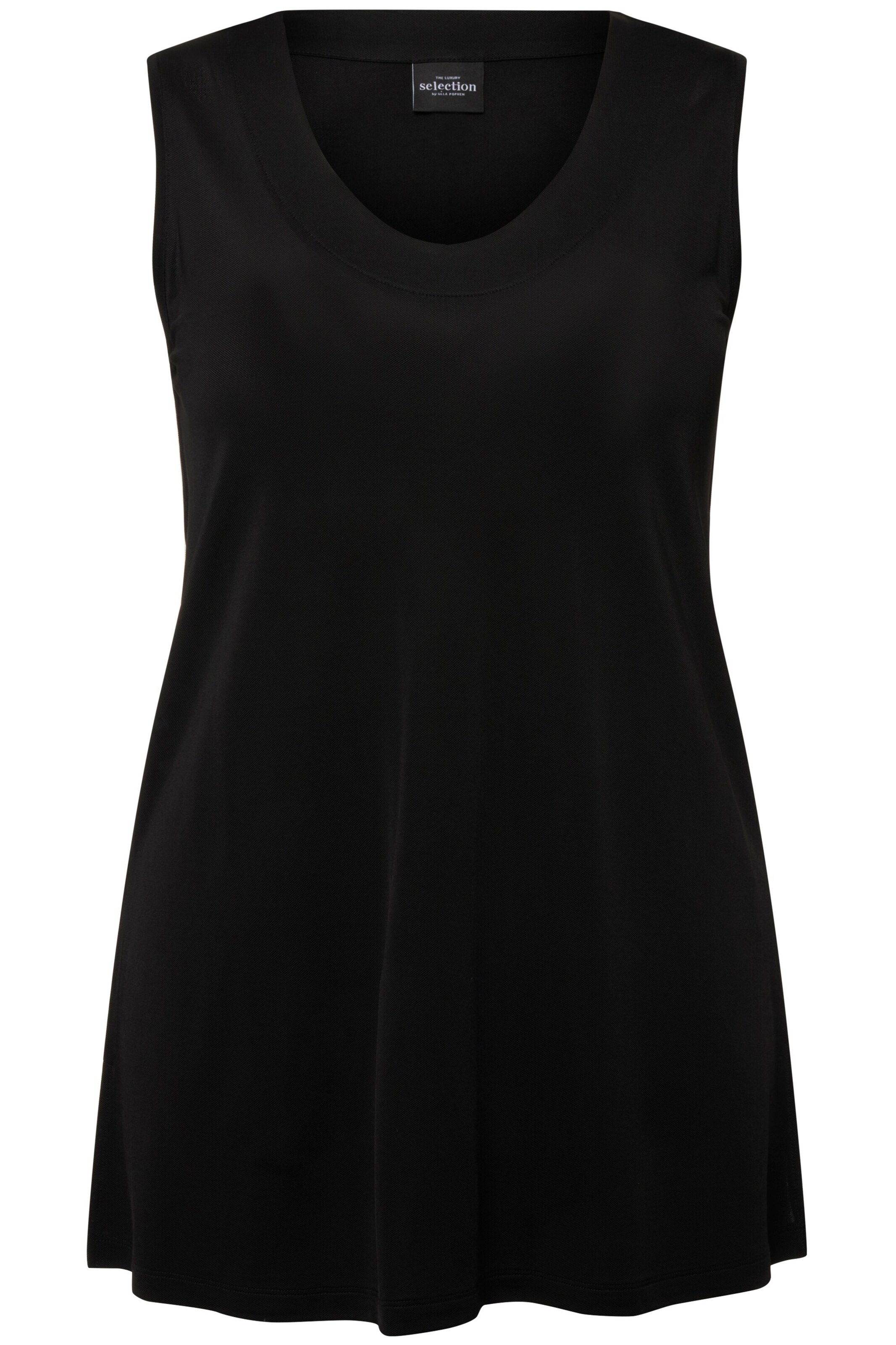 Ulla Popken Top in Schwarz: Vorderseite