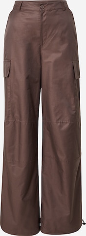 Wide Leg Pantalon cargo 'Sina' ABOUT YOU x Antonia en marron : devant