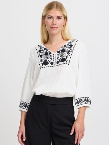 b.young - Blusa 'Icolet' en blanco: frente
