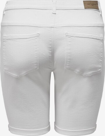 ONLY Carmakoma Slimfit Jeans i hvid