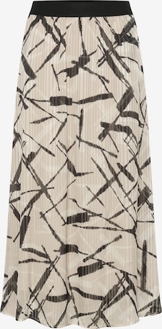 Kaffe Rok 'Archy' in Beige: voorkant