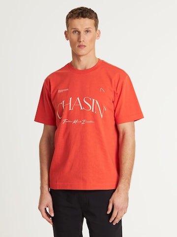 T-Shirt 'Horizon' CHASIN' en rouge : devant