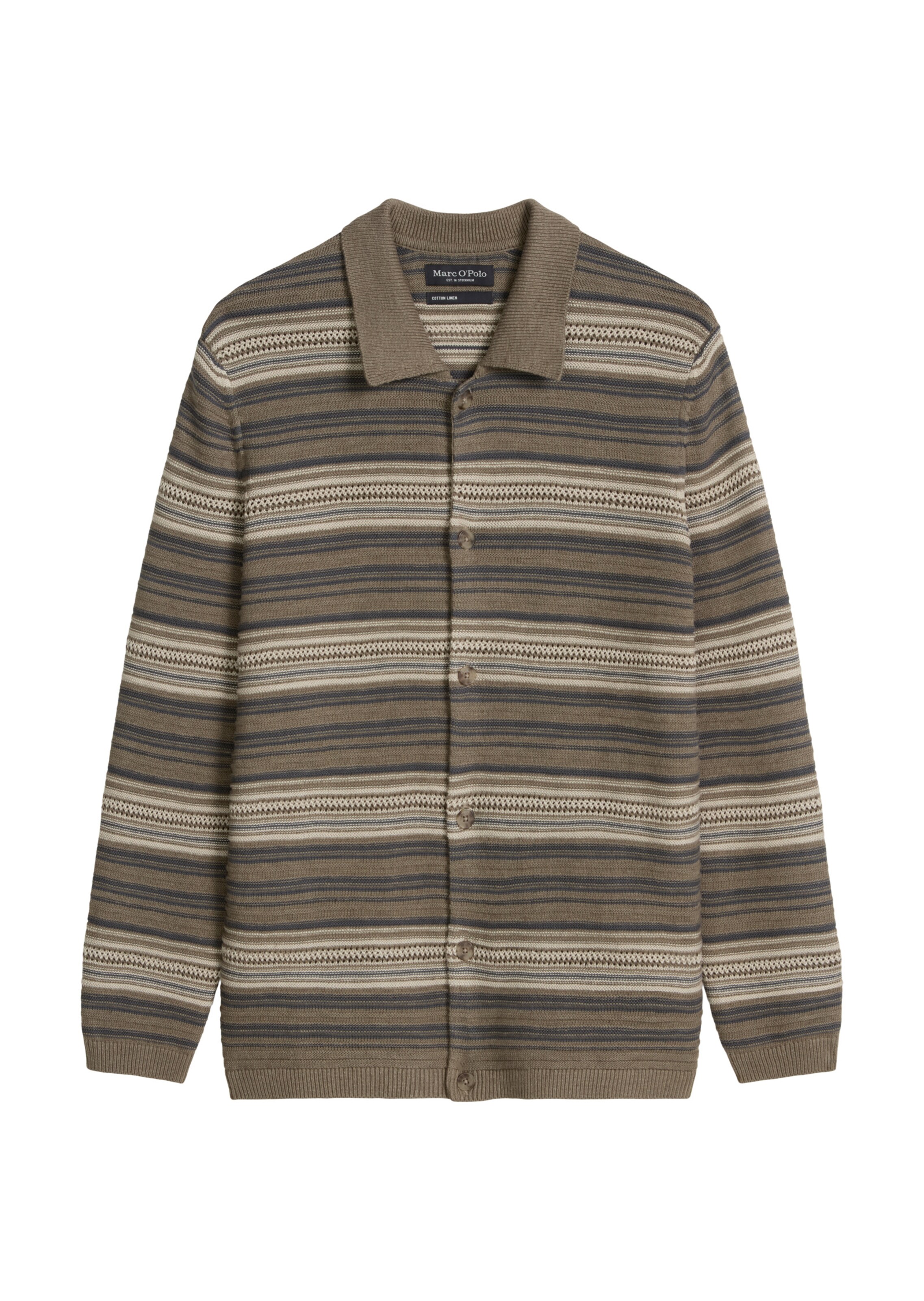Marc O'Polo Knit cardigan in Brown: front