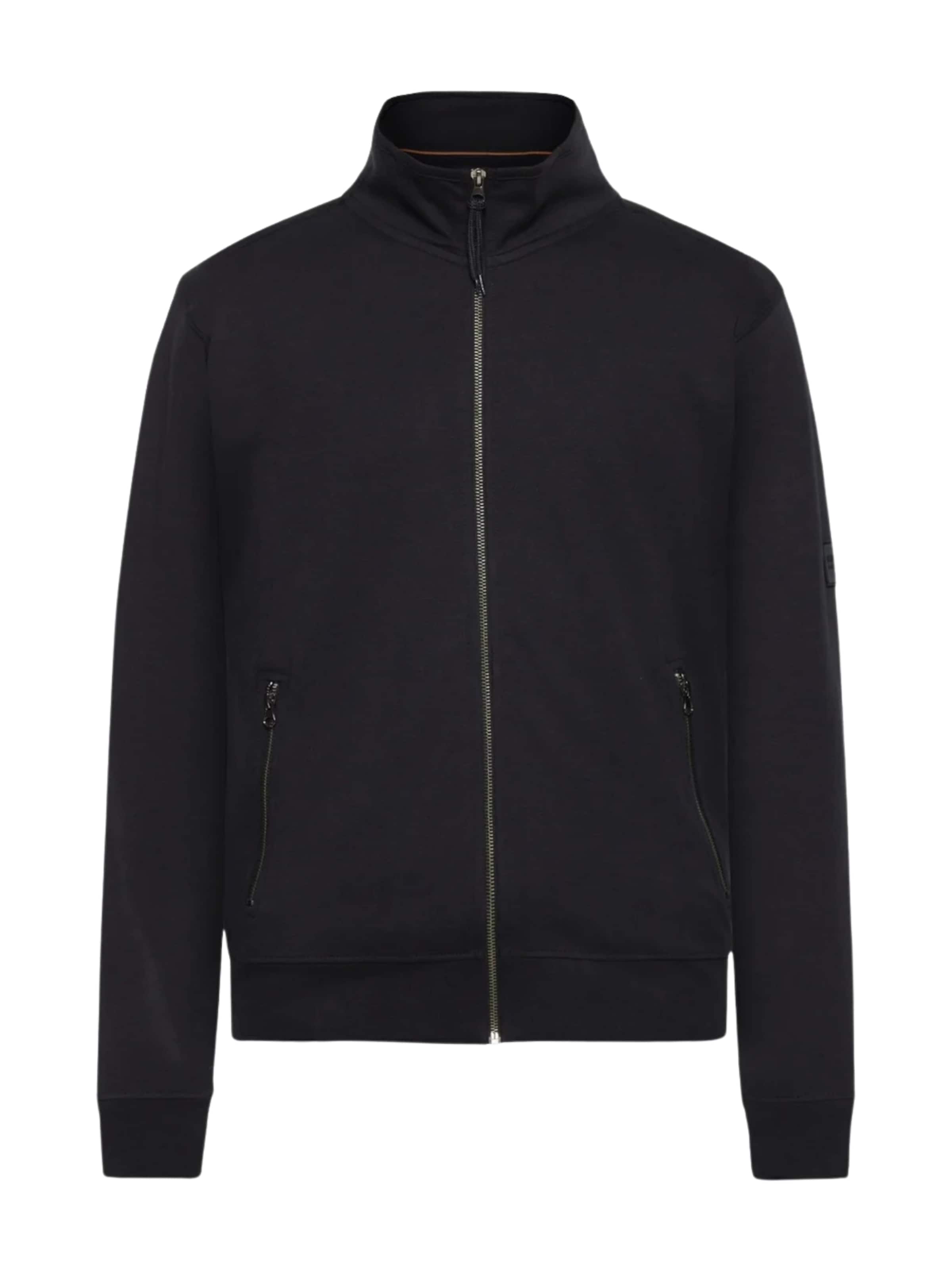 Signal Sweatjacke 'Bale' in Schwarz: Vorderseite