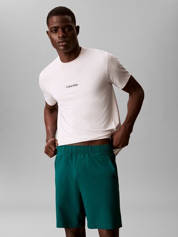 Calvin Klein Sport Regular Broek in Groen: voorkant