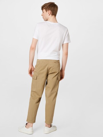 BURTON MENSWEAR LONDON Loose fit Cargo Pants in Beige