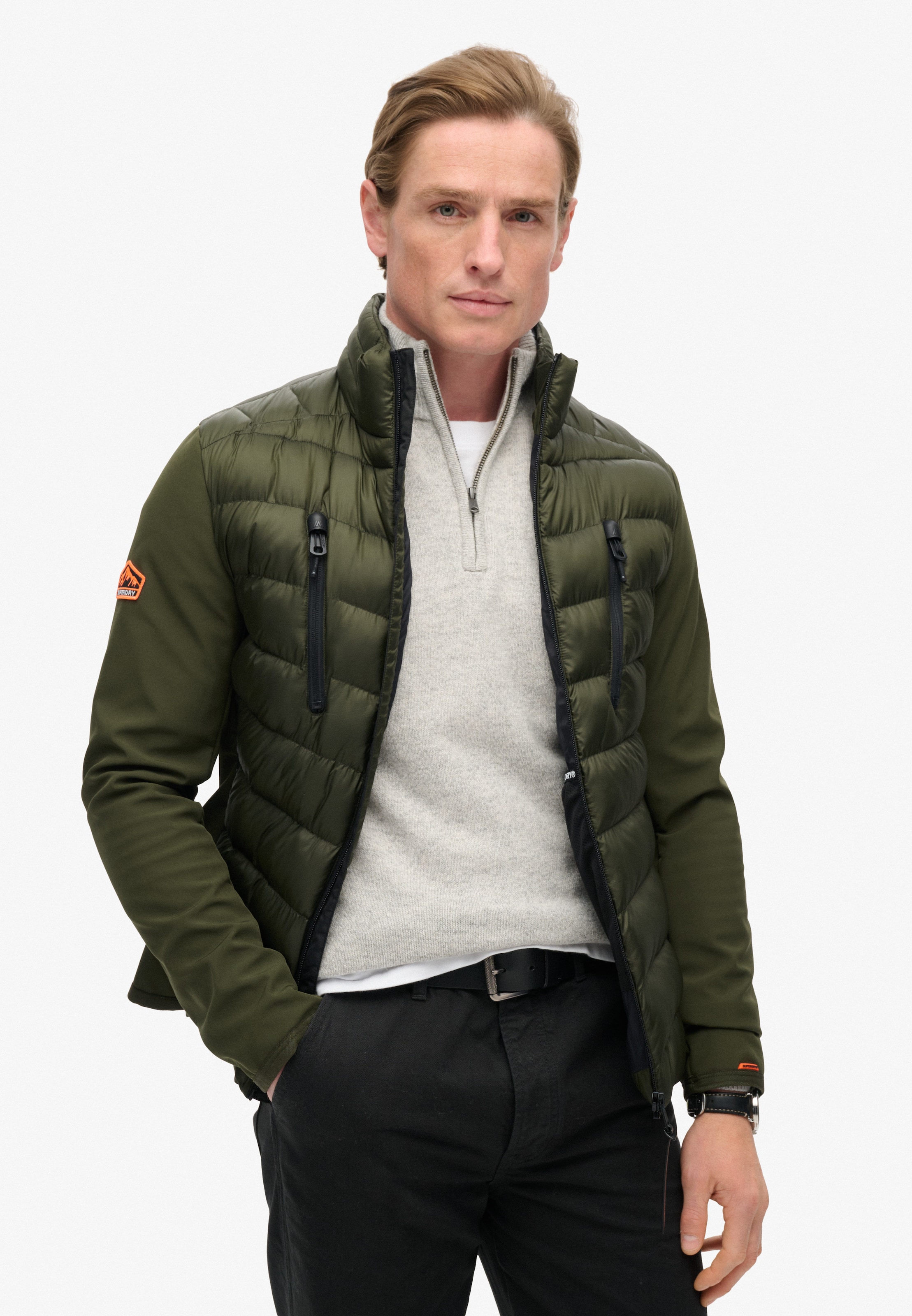 Giacca di mezza stagione di Superdry in verde: frontale