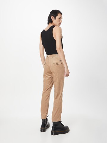 SCOTCH & SODA Slim fit Pleat-Front Pants 'Blake' in Brown