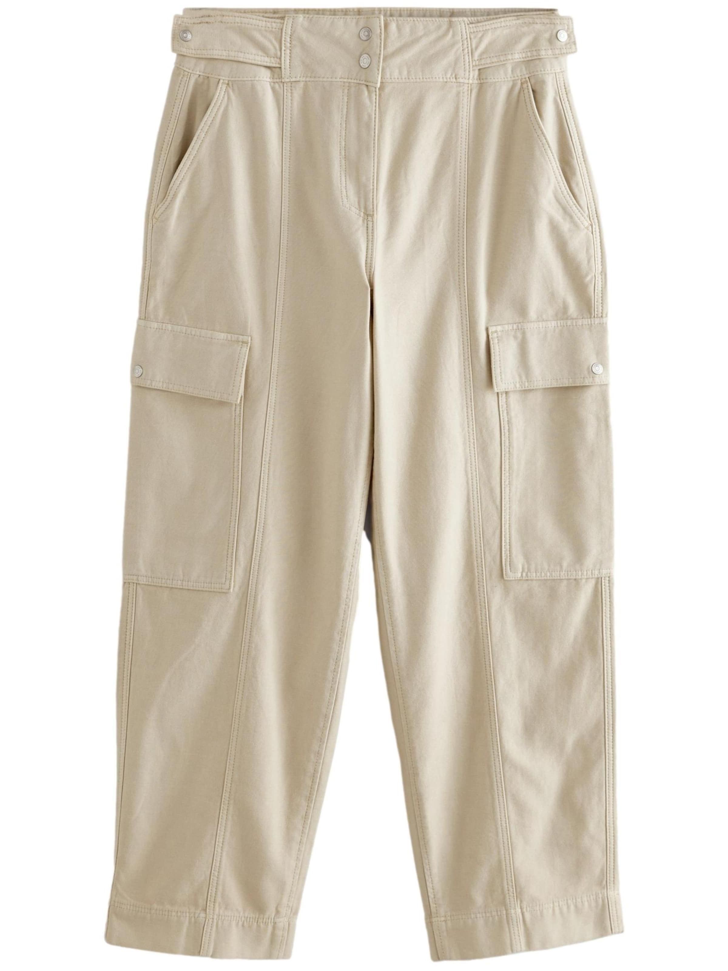 Next Ohlapna forma Kargo hlače | bež barva: sprednja stran