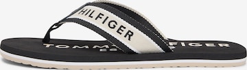 Séparateur d'orteils TOMMY HILFIGER en noir : devant