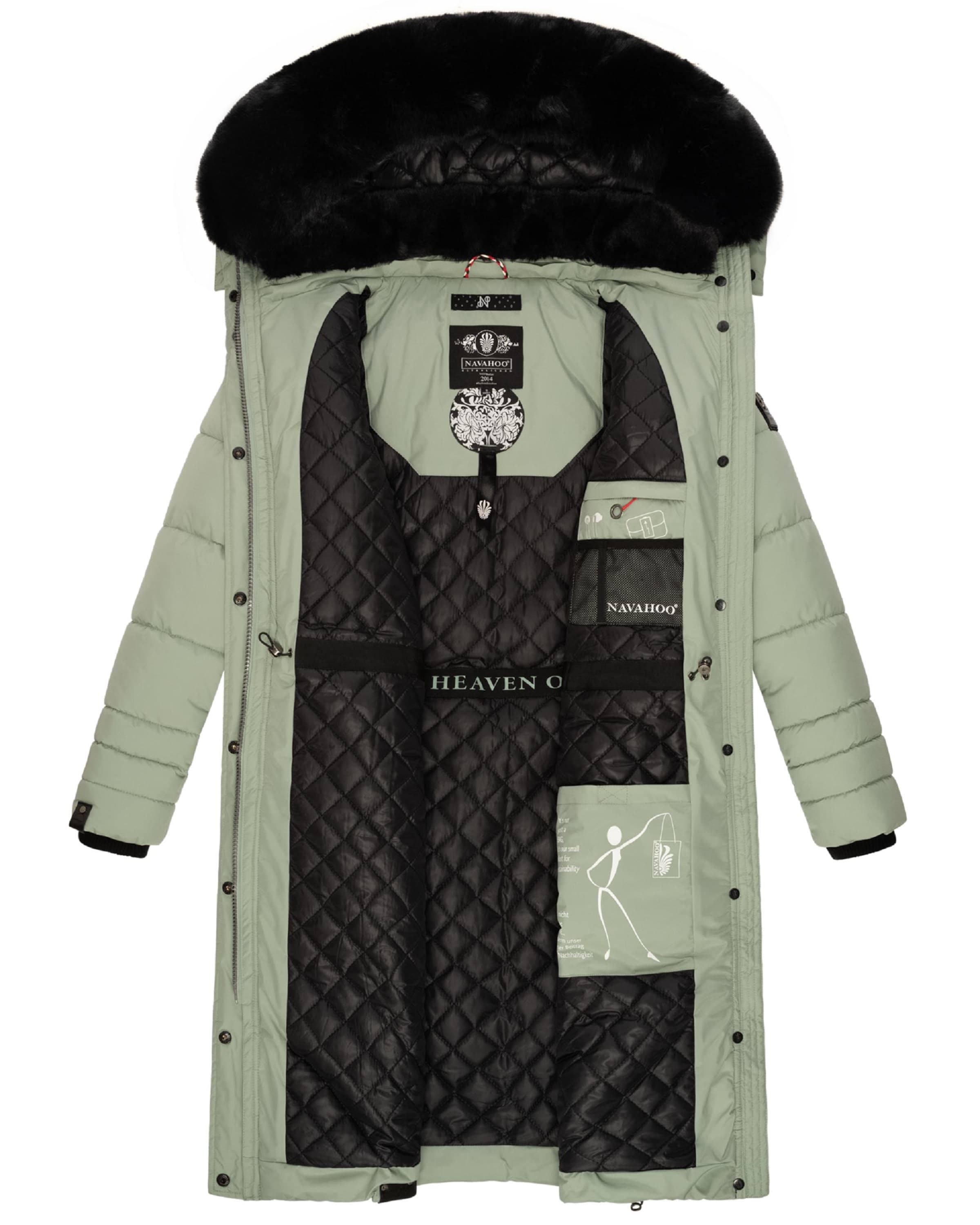 zaļš NAVAHOO Ziemas mētelis 'Fahmiyaa'